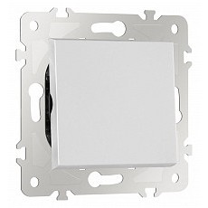 Выключатель проходной одноклавишный без рамки arte milano 203 203.32-1.silver
